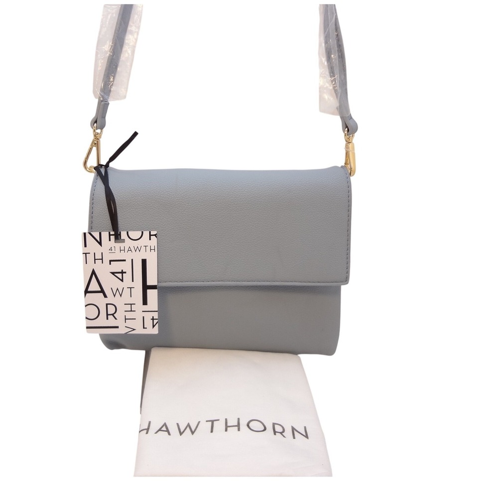 41 Hawthorn Crossbody Bag Womens Small Light Blue NWT Pebbled Faux Leather Gold